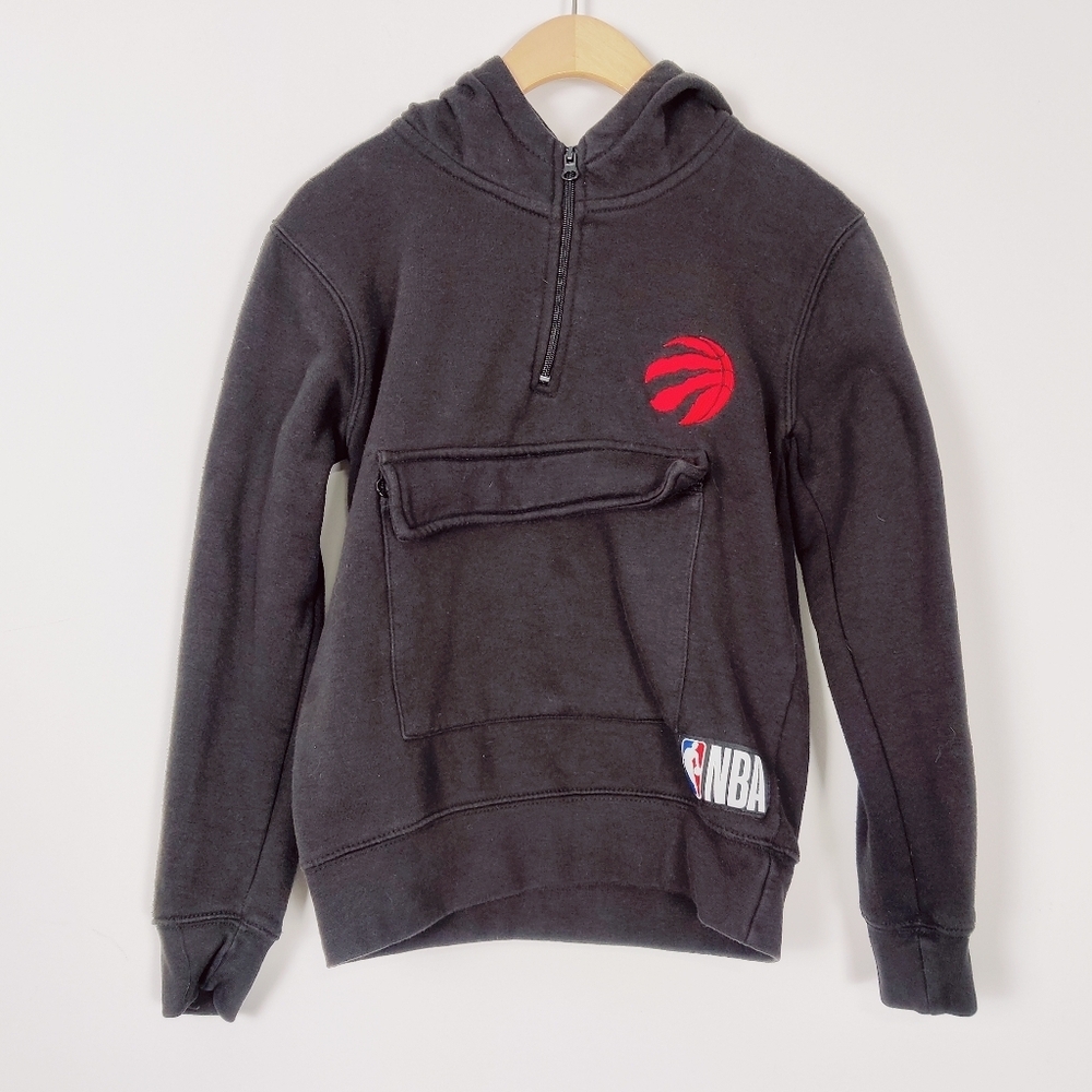 NBA Kids Sweatshirt Hoodie in Black Size Youth Small Cotton Blend Gorpcore